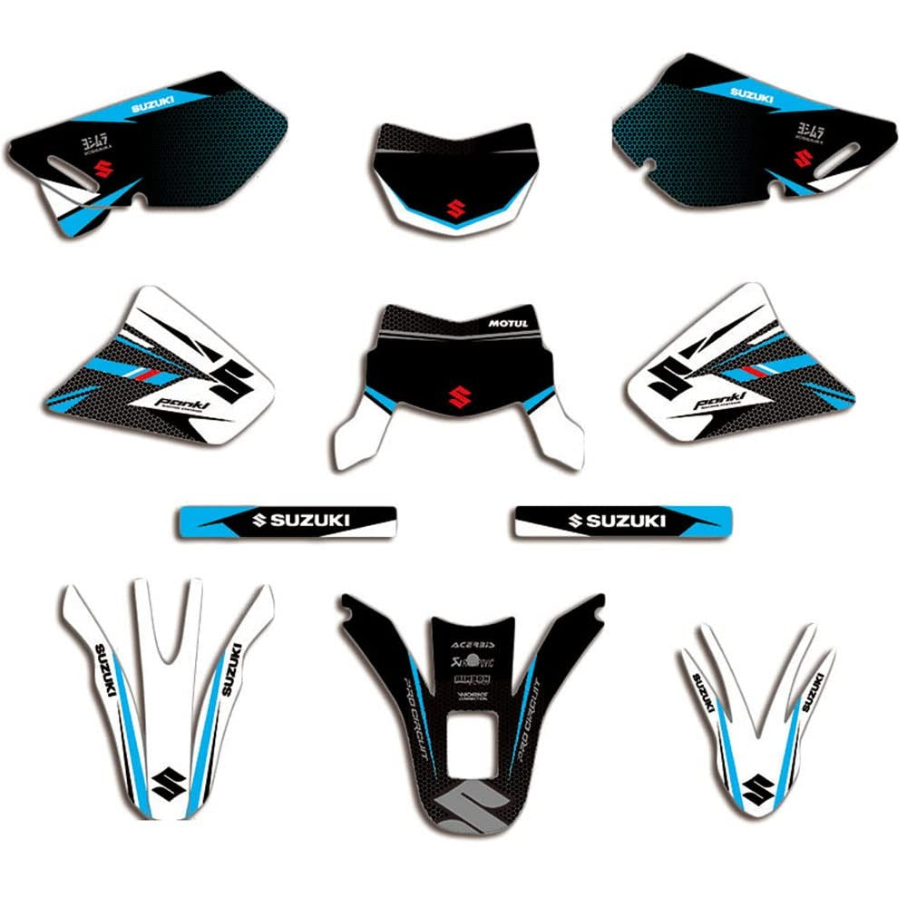 Kit de Gráficas para Moto Adventure Suzuki DR 650 - Diseño 20 - LedPro Racing