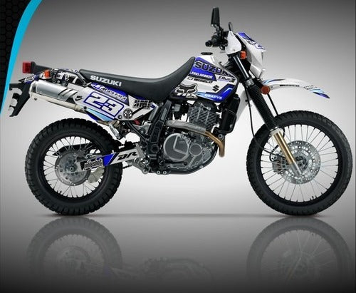 Kit de Gráficas para Moto Adventure Suzuki DR 650 - Diseño 21 - LedPro Racing