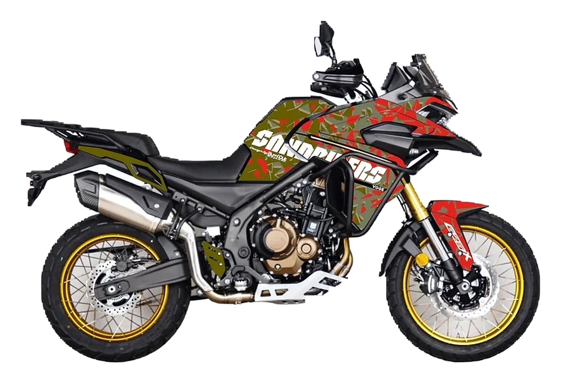 Kit de Gráficas para Moto Adventure Voge 500 DS - Diseño 07 - LedPro Racing