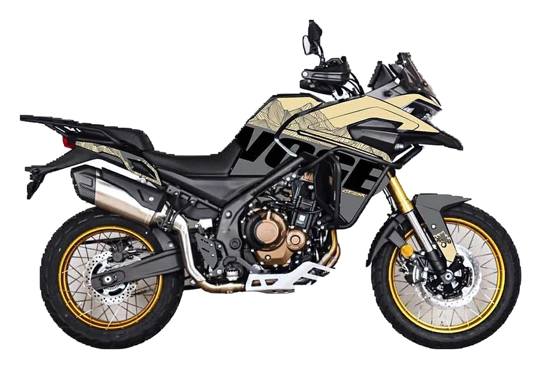 Kit de Gráficas para Moto Adventure Voge 500 DS - Diseño 08 - LedPro Racing