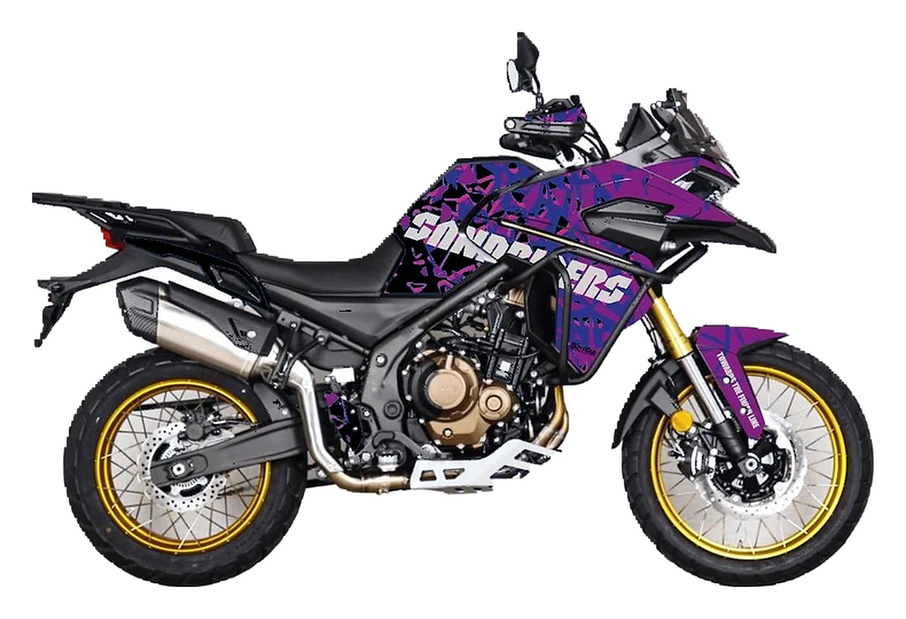 Kit de Gráficas para Moto Adventure Voge 500 DS - Diseño 12 - LedPro Racing