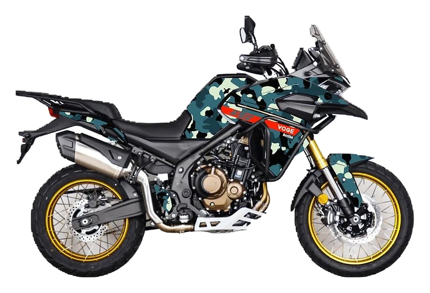 Kit de Gráficas para Moto Adventure Voge 500 DS - Diseño 20 - LedPro Racing