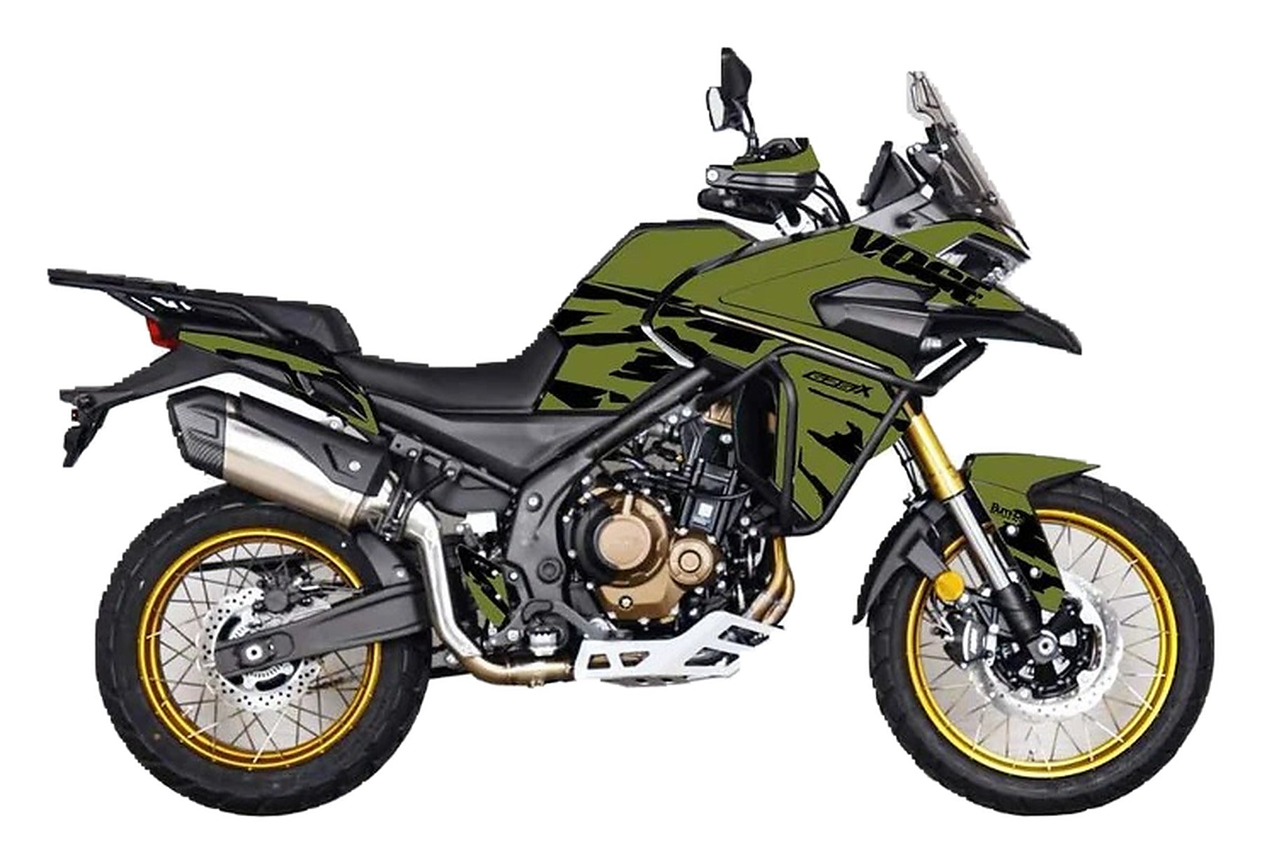 Kit de Gráficas para Moto Adventure Voge 500 DS - Diseño 22 - LedPro Racing