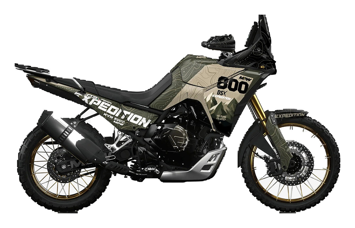 Kit de Gráficas para Moto Adventure Voge 800 DS - Diseño 12 - LedPro Racing