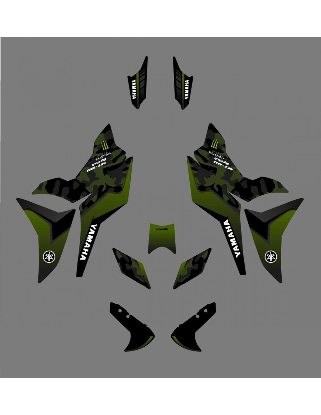 Kit de Gráficas para Moto Adventure Yamaha Tracer - Diseño 23 - LedPro Racing