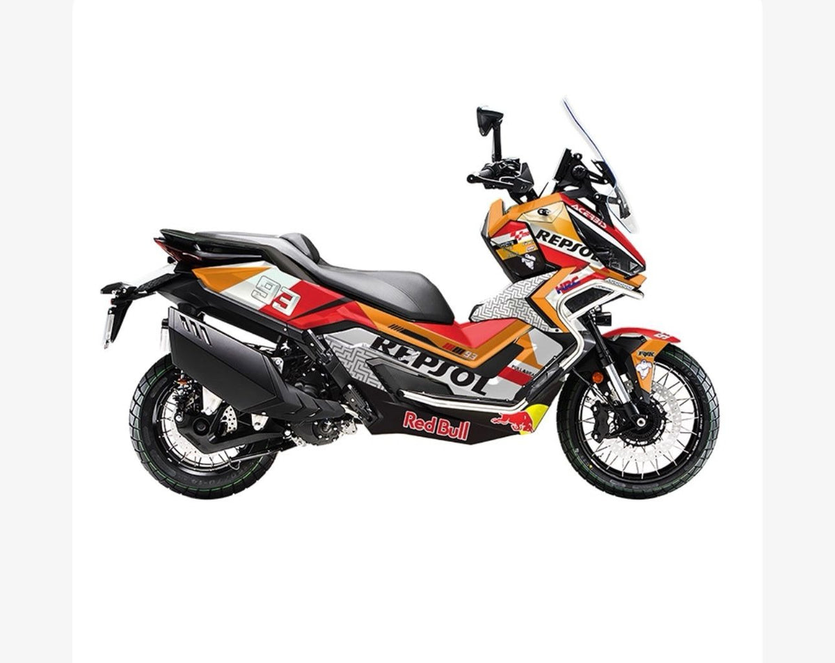 Kit de Gráficas para Moto Adventure Zontes 368 - Diseño 02 - LedPro Racing