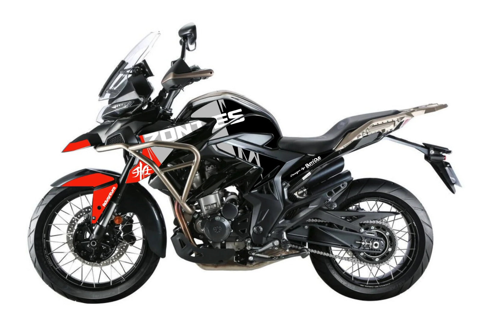 Kit de Gráficas para Moto Adventure Zontes T 310 - Diseño 01 - LedPro Racing