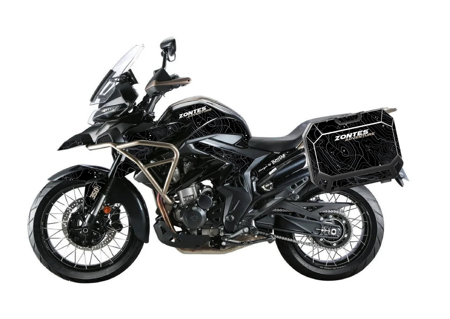 Kit de Gráficas para Moto Adventure Zontes T 310 - Diseño 05 - LedPro Racing