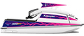 Kit de gráficas para moto de agua Kawasaki 440 / 550 SX - Diseño 075 - LedPro Racing