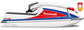 Kit de gráficas para moto de agua Kawasaki 440 / 550 SX - Diseño 081 - LedPro Racing