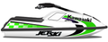 Kit de gráficas para moto de agua Kawasaki 750 SX / SXi - Diseño 058 - LedPro Racing
