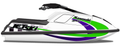 Kit de gráficas para moto de agua Kawasaki 750 SX / SXi - Diseño 059 - LedPro Racing