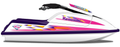 Kit de gráficas para moto de agua Kawasaki 750 SX / SXi - Diseño 063 - LedPro Racing