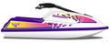 Kit de gráficas para moto de agua Kawasaki 750 SX / SXi - Diseño 064 - LedPro Racing