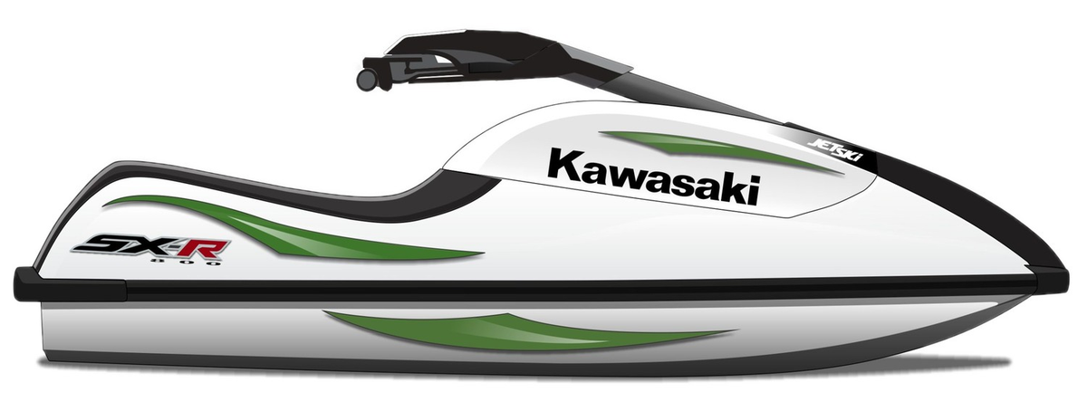 Kit de gráficas para moto de agua Kawasaki SX-R 800 - Diseño 054 - LedPro Racing