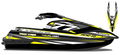 Kit de gráficas para moto de agua Kawasaki SX-R - Diseño 008 - LedPro Racing