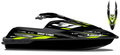 Kit de gráficas para moto de agua Kawasaki SX-R - Diseño 014 - LedPro Racing