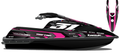 Kit de gráficas para moto de agua Kawasaki SX-R - Diseño 023 - LedPro Racing