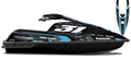 Kit de gráficas para moto de agua Kawasaki SX-R - Diseño 024 - LedPro Racing