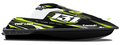 Kit de gráficas para moto de agua Kawasaki SX-R - Diseño 030 - LedPro Racing