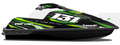 Kit de gráficas para moto de agua Kawasaki SX-R - Diseño 032 - LedPro Racing