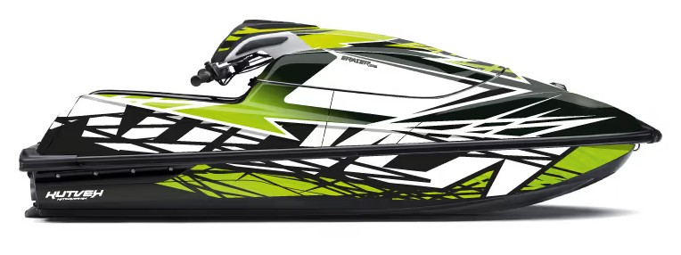 Kit de gráficas para moto de agua Kawasaki SX-R - Diseño 091 - LedPro Racing