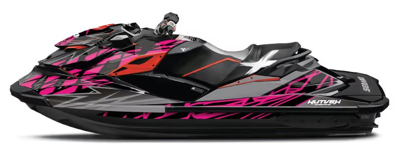Kit de gráficas para moto de agua Sea-Doo GTI / GTR - Diseño 002 - LedPro Racing