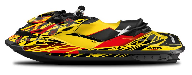 Kit de gráficas para moto de agua Sea-Doo GTI / GTR - Diseño 006 - LedPro Racing