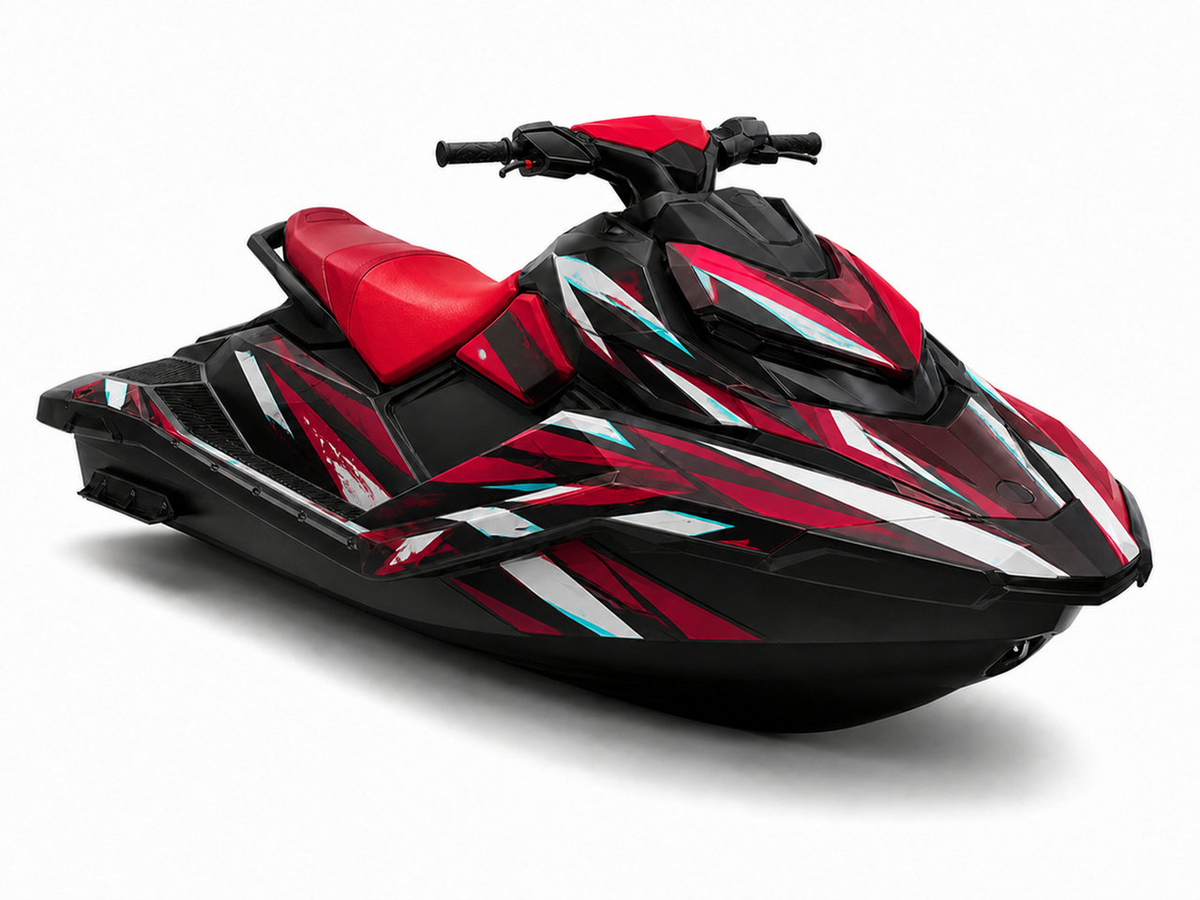 Kit de gráficas para moto de agua Sea-Doo Spark - Crimson Cyan - LedPro Racing