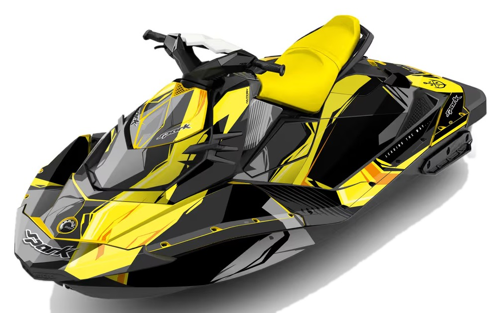 Kit de gráficas para moto de agua Sea-Doo Spark - Diseño 015 - LedPro Racing
