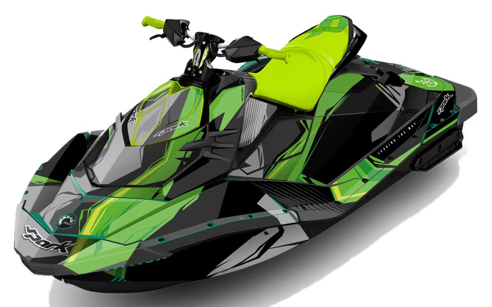 Kit de gráficas para moto de agua Sea-Doo Spark - Diseño 018 - LedPro Racing