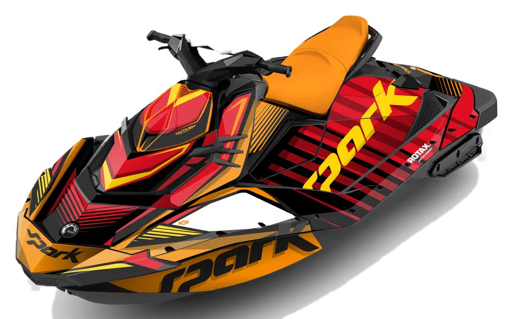 Kit de gráficas para moto de agua Sea-Doo Spark - Diseño 020 - LedPro Racing