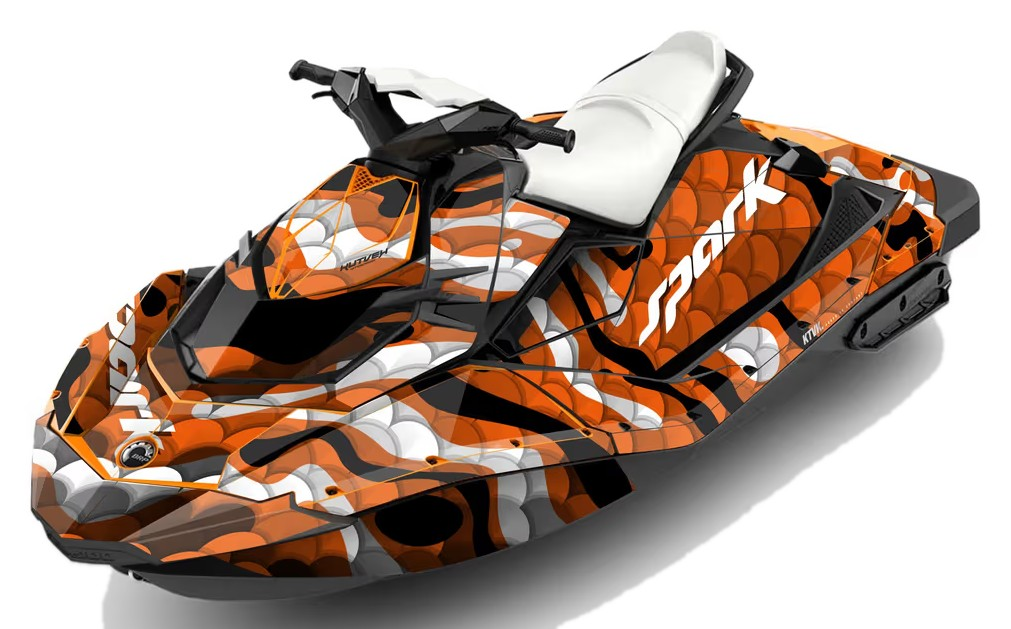 Kit de gráficas para moto de agua Sea-Doo Spark - Diseño 025 - LedPro Racing