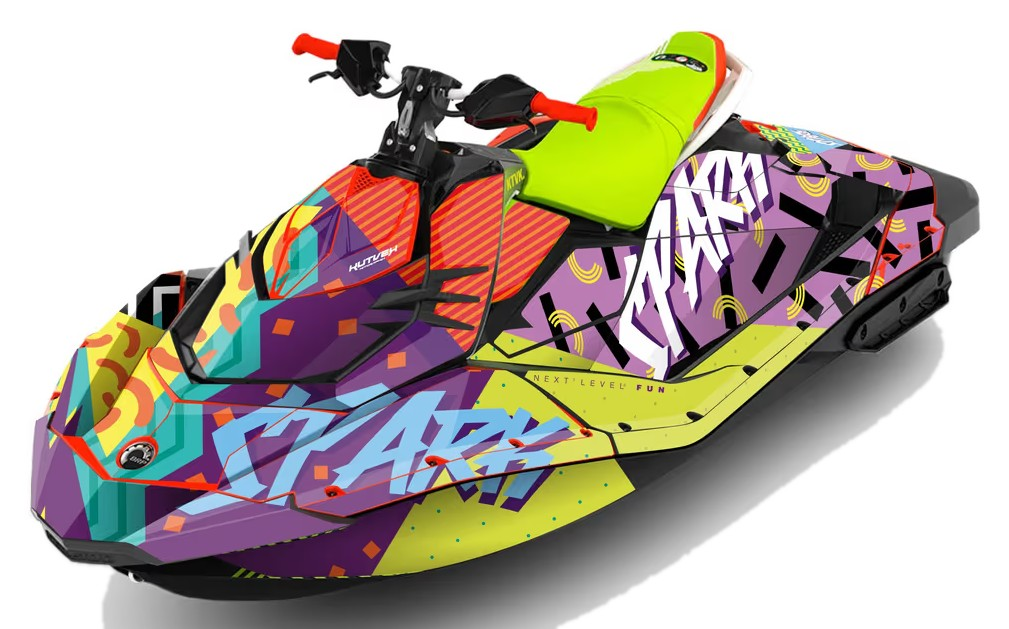 Kit de gráficas para moto de agua Sea-Doo Spark - Diseño 027 - LedPro Racing