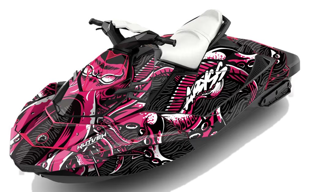 Kit de gráficas para moto de agua Sea-Doo Spark - Diseño 028 - LedPro Racing