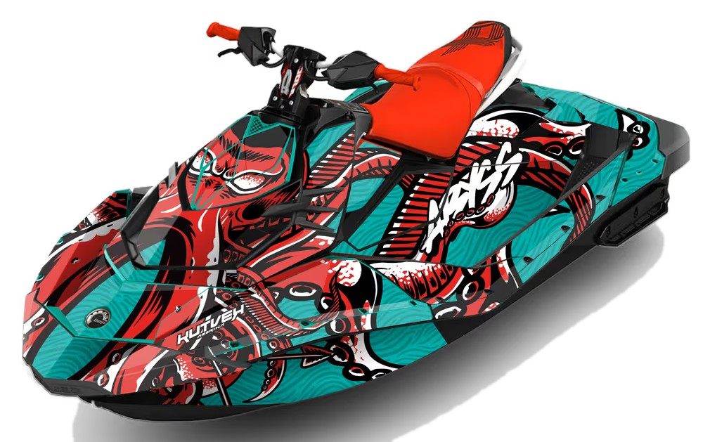 Kit de gráficas para moto de agua Sea-Doo Spark - Diseño 029 - LedPro Racing