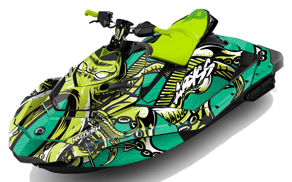 Kit de gráficas para moto de agua Sea-Doo Spark - Diseño 030 - LedPro Racing