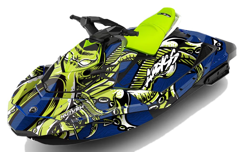 Kit de gráficas para moto de agua Sea-Doo Spark - Diseño 031 - LedPro Racing