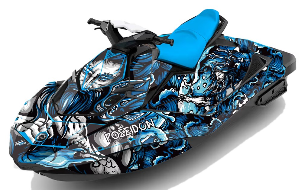 Kit de gráficas para moto de agua Sea-Doo Spark - Diseño 032 - LedPro Racing