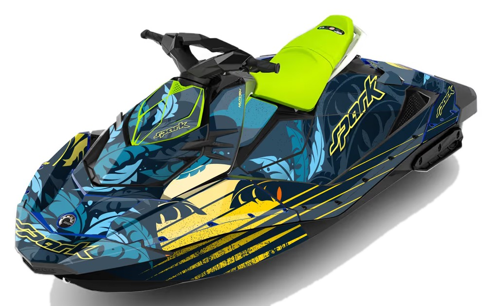 Kit de gráficas para moto de agua Sea-Doo Spark - Diseño 046 - LedPro Racing