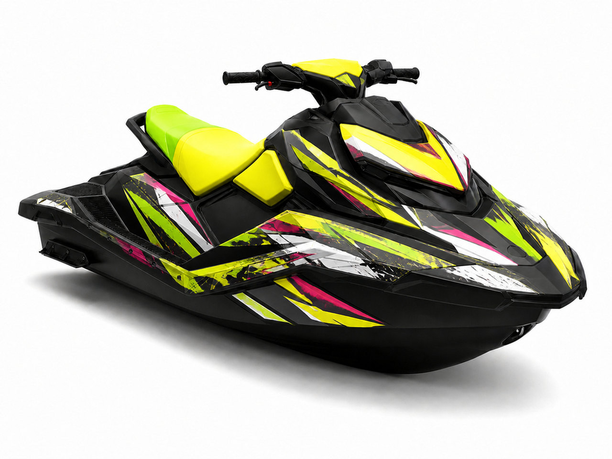 Kit de gráficas para moto de agua Sea-Doo Spark - Lemon Rush - LedPro Racing