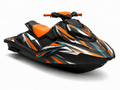 Kit de gráficas para moto de agua Sea-Doo Spark - Orange Teal - LedPro Racing