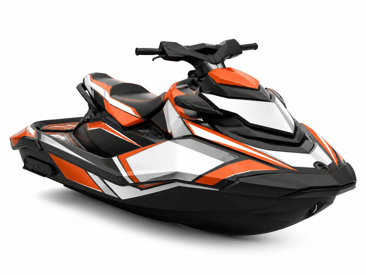 Kit de gráficas para moto de agua Sea-Doo Spark - Orange Wave - LedPro Racing