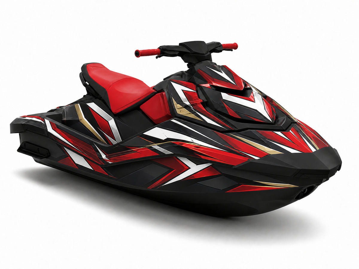 Kit de gráficas para moto de agua Sea-Doo Spark - Red Gold - LedPro Racing