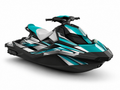 Kit de gráficas para moto de agua Sea-Doo Spark - Turquoise Silver - LedPro Racing