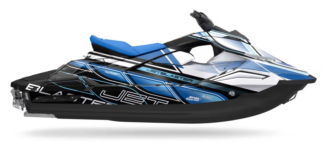 Kit de gráficas para moto de agua Yamaha JetBlaster - Diseño 005 - LedPro Racing