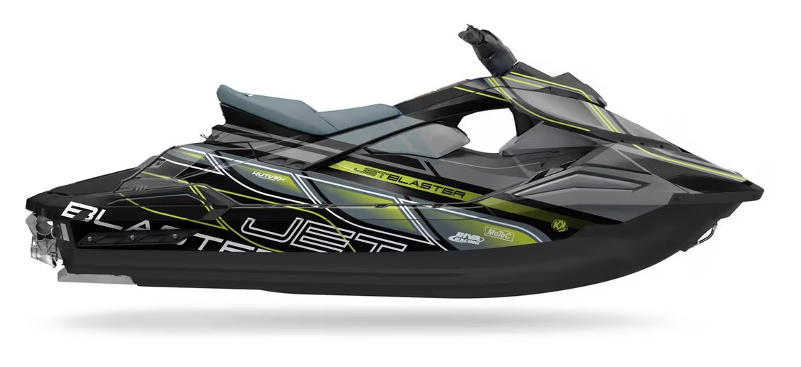Kit de gráficas para moto de agua Yamaha JetBlaster - Diseño 007 - LedPro Racing