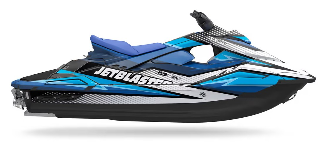 Kit de gráficas para moto de agua Yamaha JetBlaster - Diseño 008 - LedPro Racing