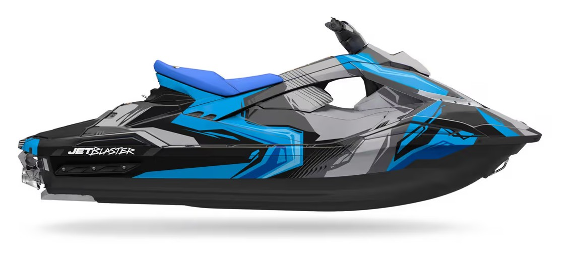 Kit de gráficas para moto de agua Yamaha JetBlaster - Diseño 011 - LedPro Racing