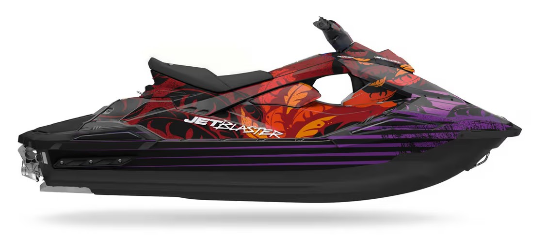 Kit de gráficas para moto de agua Yamaha JetBlaster - Diseño 015 - LedPro Racing